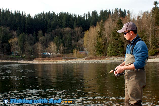 Fishing at Stave River in Mission BC