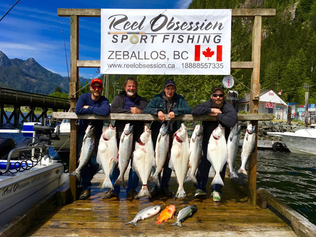 Zeballos salmon and halibut fishing