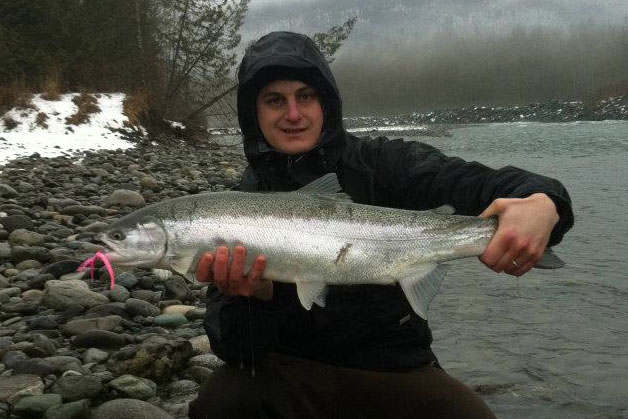 Winter steelhead fishing in Chilliwack River
