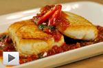 Panfried Halibut with Sweet and Sour Chilli Sauce